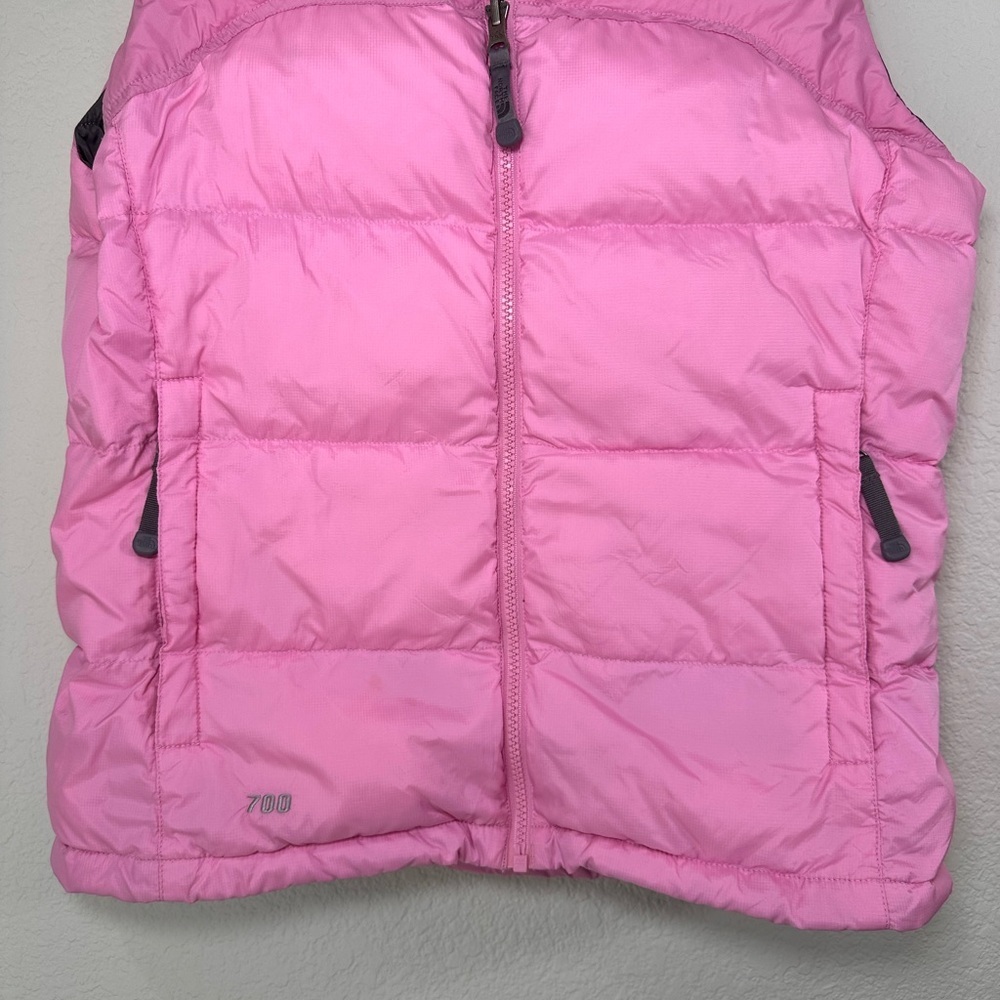 The North Face Nuptse 700 Down Puffer Vest Pink Womens Small S/P Goose Down Fill - Picture 3 of 7